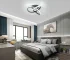 20W LED Ceiling Light, Black Flush Mount Fixture, 6000K Cool White Lighting for Hallway, Kitchen, Bedroom, Bathroom