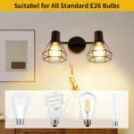 Surface Mounted 2 Light LED Ceiling Light for Kitchen Track Fixture Bar Decor Black Lamp Angle Adjustable Deckenstrahler