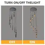 US Stock Free Shipping 23.6 Inch 9-Light E26 Pendant Chandelier Hanging Ceiling Light for Dining Living Room and Stairwell
