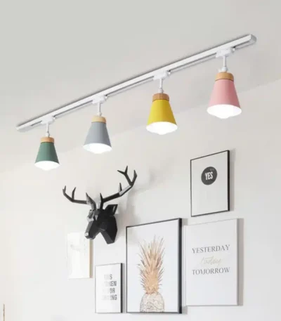 LED Track Light Spotlight with E27 9W Bulb Track Lights Fixture Clothing Shop Store Hone AC85~265V