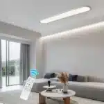 51W LED Flush Mount Ceiling Light, Dimmable Modern Linear Lamp, Low Profile High Brightness Fixture for Kitchen, Shop