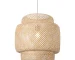 HMS Natural Boho Weave LED Ceiling Lamp Induction Lamps with Iron Base 220V AC for Hotel and Farmhouse Switch Controlled