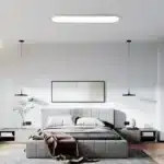 39.4" Dimmable LED Ceiling Light, 48W Ultra-Thin Long Lamp, 3000-6000K Adjustable, High Brightness Low Profile for Bedroom