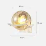 Post Modern Moon Wall Lamp Glass Shade White Black Gold Bedroom Decoration for Home Interior Sconce Led Night Lights