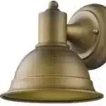 HMS Brushed Gold Aluminum Wall Sconce Elegant Accent for Home Decor – top view