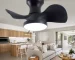 OE HOME ABS Ceiling Fan Modern 3 Color Temperatures Light Remote Control DC Motor Powerful Low Noise Small Space Dining Room