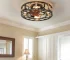 Modern Farmhouse 6-Speed Reversible Blades LED Ceiling Fan 5 Bulbs Low-Profile Built-In Remote Control Unavailable