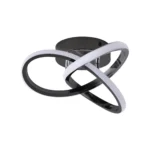 20W LED Ceiling Light, Black Flush Mount Fixture, 6000K Cool White Lighting for Hallway, Kitchen, Bedroom, Bathroom