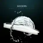 Modern LED bathroom mirror light with acrylic lampshade and stainless steel sconce