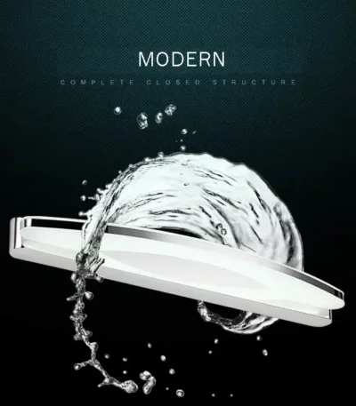 Modern 12W / 20W Led Bathroom Mirror Light Acrylic Lampshade Wall Lamp Stainless Steel Sconce Home Lighting 170-240V