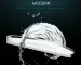 Modern LED bathroom mirror light with acrylic lampshade and stainless steel sconce