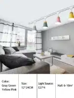 LED Track Light Spotlight with E27 9W Bulb Track Lights Fixture Clothing Shop Store Hone AC85~265V – styled in a modern