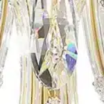 HMS Transparent Glass LED Ceiling Light Candle Style Empire Chandelier & Pendant Lights – close-up detail