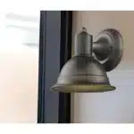 HMS Modern Minimalist Wall Sconce Antique Bronze Aluminum with Warm White Light 220V Brass Body for Home Interior – side view