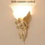 Nordic Modern Wall Lights for Home Bedroom Bedside Lamp Angel Shaped Resin Wall Lamp Europe Style Creative Retro LED Wall