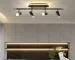 41W Modern 4-Light LED Track Ceiling Light, Adjustable Spotlight Fixture with Rotatable Heads for Kitchen Island, Living Room