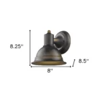 HMS Modern Minimalist Wall Sconce Antique Bronze Aluminum with Warm White Light 220V Brass Body for Home Interior – top view