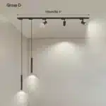 Kitchen Led Pendant Dining Room Chandeliers Lights Hallway Linear Magnetic Track Light DIY Dining Table Bar Table Lamp