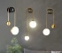 ASANZUO Glass Ball Lampshade Wall Lamp Gold Home Decor Living Room Bedroom Wall sconce Glass Lighting Luminaire