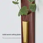 Japanese Style Vintage LED Solid Wood Wall Light with Switch for Dining Room Hotel Aisle Minimalist Retro Atmosphere Wall