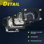 Waterproof 3 inch Square Car LED Work Light Spotlight 12V 24V 6000K DRL For Motorcycle Truck Off-road SUV ATV Headlight