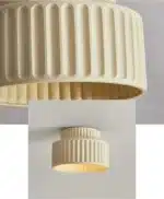 Nordic Surface Mounting Ceiling Light Resin Lamp For Bedroom Hallway Living Room – side view