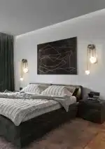 ASANZUO Glass Ball Lampshade Wall Lamp Gold Home Decor Living Room Bedroom Wall sconce Glass Lighting Luminaire – in a cozy