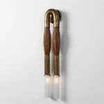 Novelty Old Gold Wall Lamp Retro Design Long Wall Light Living Room Bedroom Corridor Hotel Apartment Interior Wall Decor G9