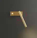 Minimalist Copper Wall Lamp With Rotatable Switch Wall Light Living Room Bedroom Eye Reading Lamp – styled in a modern Wall