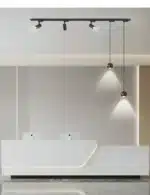 Kitchen Led Pendant Dining Room Chandeliers Lights Hallway Linear Magnetic Track Light DIY Dining Table Bar Table Lamp