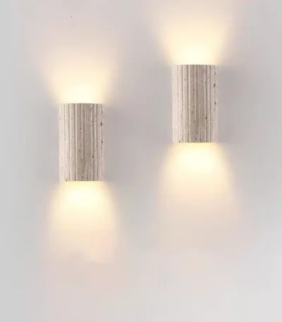 Three-dimensional Natural Stone Wall Lamp For Parlor Bedroom Stairs Corridor Indoor Art Deco Sconce 3000K