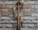 3 Light Craftman Water Pipe Wall Sconce Industrial Vintage Lighting Wall Light in Antique Bronze Finish Wall Lamp