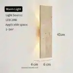 Outdoor Waterproof Wall Lamps Strip Natural stone Wall Lights LED Wall Lamp Bedroom Exterior Outdoor Lighting 110V 220V