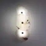 Natural Marble LED Wall Lamp Copper Luxury Novelty Lighting Sconce For Bedroom Living Dining Room Wall Decor Modern Art