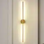 Modern Simple Linear Tube Led Wall Lamp Up Down Background Opposite Wall Light Bedside Foyer Corridor Gold Black LED Sconce