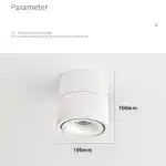 Dimmable folding surface mounted spotlight led living room ceiling ceiling downlight cob adjustable angle clothing store 7W