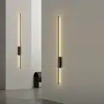 Modern Simple Linear Tube Led Wall Lamp Up Down Background Opposite Wall Light Bedside Foyer Corridor Gold Black LED Sconce