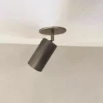 Full Copper Ceiling Lamp Bedroom Bedside Brass Rotating Surface-mounted Spotlight Retro Old Brass Wall Lamp – angled view