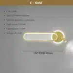 Modern LED Wall Lamp for Living Room Bedroom Bedside Study Room Stair Aisle Minimalist Creative Wall Sconce Home Decor