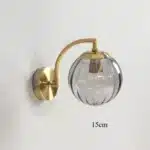 LED Colored Watermelon Glass Wall Lamp Bedroom Bedside Decoration Lamp Living Room Study Lighting – angled view