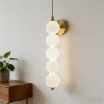 Nordic Modern Glass Bed Head Wall Lamp Minimalist Sconce for Bedroom Corridor Living Room Background Wall Decor