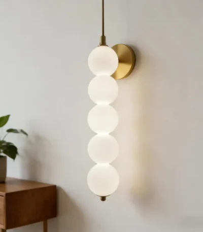 Nordic Modern Glass Bed Head Wall Lamp Minimalist Sconce for Bedroom Corridor Living Room Background Wall Decor