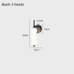 Nordic Bedhead Wall Lamp for Bedroom Corridor Minimalist Glass Wall Light Living Room Background Home Decoration Indoor