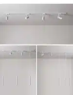 Kitchen Led Pendant Dining Room Chandeliers Lights Hallway Linear Magnetic Track Light DIY Dining Table Bar Table Lamp
