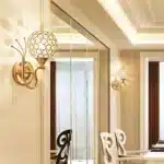 E14 Crystal Wall Lamp Modern Creative Bedside Wall Lights Sconce Wall Lighting Luminaire Home Living Room Bedroom Bathroom