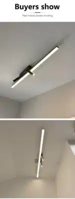 Nordic Led Ceiling Lamp For Living Dining Room Bedroom Closets Kitchen Aisle Strip Track Spotlight Background Lighting