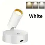 1Pc Wireless LED Spotlight, USB - charge, 2000mAh battery, touch - control 3 - color, for indoor decor (plant/pic/art),