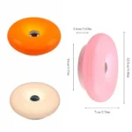 Tricolor Lighting Plastic Donut Wall Lamp Modern Energy Saving Touch Switch Lamp Dimmable USB Plug Desk Lamp Bedroom – top