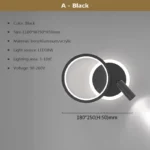 Modern LED Wall Lamp for Living Room Bedroom Bedside Study Room Stair Aisle Minimalist Creative Wall Sconce Home Decor