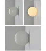 12cm 15cm 18cm Nordic Conceal Small Base Round Glass Wall Light for Bedroom Bedside Living Room Hallway Entrance Stair Wall